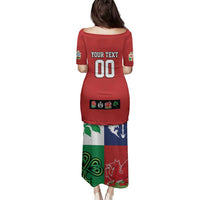 Custom British Lions Family Matching Puletasi and Hawaiian Shirt Combination of England Irish Scottish Welsh