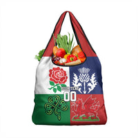 Custom British Lions Grocery Bag Combination of England Irish Scottish Welsh