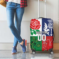 Custom British Lions Luggage Cover Combination of England Irish Scottish Welsh