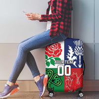 Custom British Lions Luggage Cover Combination of England Irish Scottish Welsh