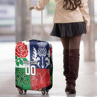 Custom British Lions Luggage Cover Combination of England Irish Scottish Welsh