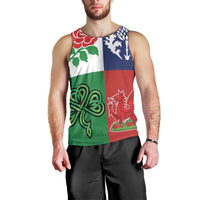 Custom British Lions Men Tank Top Combination of England Irish Scottish Welsh