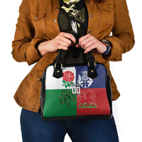Custom British Lions Shoulder Handbag Combination of England Irish Scottish Welsh