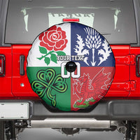 Custom British Lions Spare Tire Cover Combination of England Irish Scottish Welsh