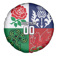 Custom British Lions Spare Tire Cover Combination of England Irish Scottish Welsh