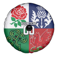 Custom British Lions Spare Tire Cover Combination of England Irish Scottish Welsh
