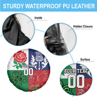 Custom British Lions Spare Tire Cover Combination of England Irish Scottish Welsh