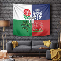 Custom British Lions Tapestry Combination of England Irish Scottish Welsh