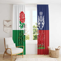Custom British Lions Window Curtain Combination of England Irish Scottish Welsh