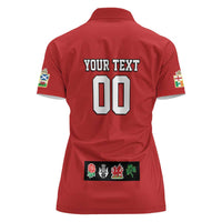 Custom British Lions Women Polo Shirt Combination of England Irish Scottish Welsh