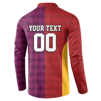 Custom British Lions Australia Queensland Button Sweatshirt Sporty Style