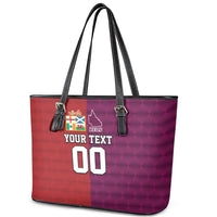Custom British Lions Australia Queensland Leather Tote Bag Sporty Style