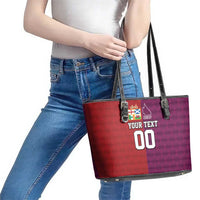 Custom British Lions Australia Queensland Leather Tote Bag Sporty Style