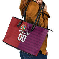 Custom British Lions Australia Queensland Leather Tote Bag Sporty Style