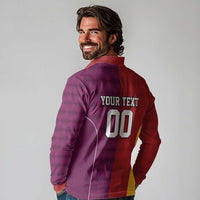 Custom British Lions Australia Queensland Long Sleeve Polo Shirt Sporty Style