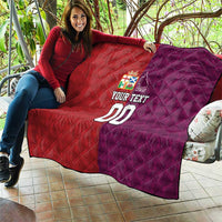 Custom British Lions Australia Queensland Quilt Sporty Style