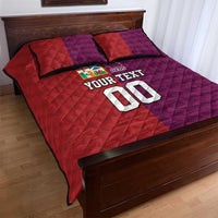 Custom British Lions Australia Queensland Quilt Bed Set Sporty Style