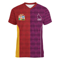 Custom British Lions Australia Queensland Women V-Neck T-Shirt Sporty Style