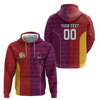 Custom British Lions Australia Queensland Zip Hoodie Sporty Style