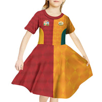 Custom British Lions Australia Wallabies Kid Short Sleeve Dress Sporty Style