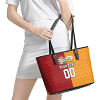 Custom British Lions Australia Wallabies Leather Tote Bag Sporty Style