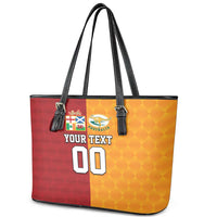 Custom British Lions Australia Wallabies Leather Tote Bag Sporty Style
