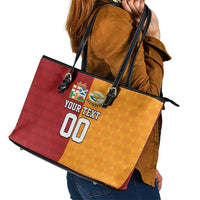 Custom British Lions Australia Wallabies Leather Tote Bag Sporty Style