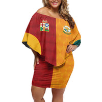 Custom British Lions Australia Wallabies Off Shoulder Short Dress Sporty Style