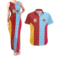 Custom British Lions Australia Waratahs Couples Matching Tank Maxi Dress and Hawaiian Shirt Sporty Style