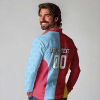 Custom British Lions Australia Waratahs Long Sleeve Polo Shirt Sporty Style