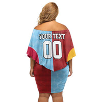 Custom British Lions Australia Waratahs Off Shoulder Short Dress Sporty Style