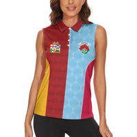 Custom British Lions Australia Waratahs Women Sleeveless Polo Shirt Sporty Style