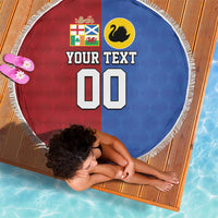 Custom British Lions Australia Western Force Beach Blanket Sporty Style