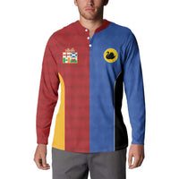 Custom British Lions Australia Western Force Button Sweatshirt Sporty Style