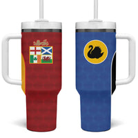 Custom British Lions Australia Western Force Tumbler With Handle Sporty Style