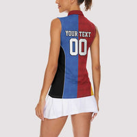 Custom British Lions Australia Western Force Women Sleeveless Polo Shirt Sporty Style