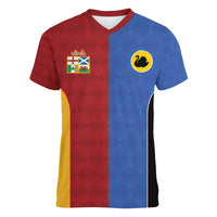 Custom British Lions Australia Western Force Women V-Neck T-Shirt Sporty Style