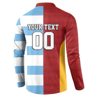Custom British Lions-Argentina Button Sweatshirt Sporty Style