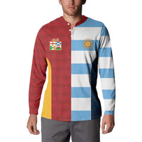 Custom British Lions-Argentina Button Sweatshirt Sporty Style