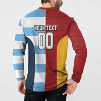 Custom British Lions-Argentina Button Sweatshirt Sporty Style