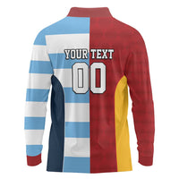 Custom British Lions-Argentina Long Sleeve Polo Shirt Sporty Style