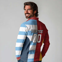 Custom British Lions-Argentina Long Sleeve Polo Shirt Sporty Style