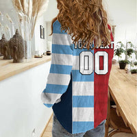 Custom British Lions-Argentina Women Casual Shirt Sporty Style