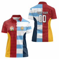 Custom British Lions-Argentina Women Polo Shirt Sporty Style