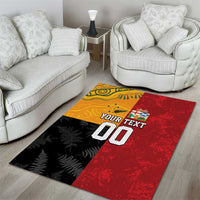 Custom British Lions-AUNZ Area Rug Australia-New Zealand Indigenous Motif