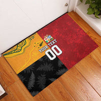 Custom British Lions-AUNZ Rubber Doormat Australia-New Zealand Indigenous Motif