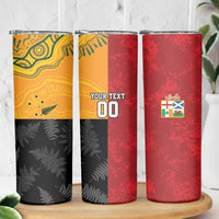Custom British Lions-AUNZ Skinny Tumbler Australia-New Zealand Indigenous Motif