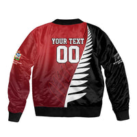 Custom British Lions New Zealand Bomber Jacket Half Black Fern