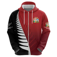 Custom British Lions New Zealand Hoodie Half Black Fern