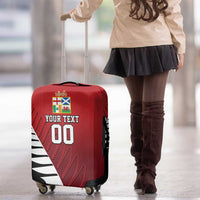 Custom British Lions New Zealand Luggage Cover Half Black Fern